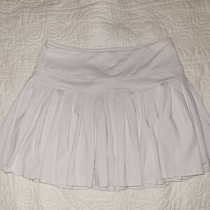 White Pleated Women's Skirt